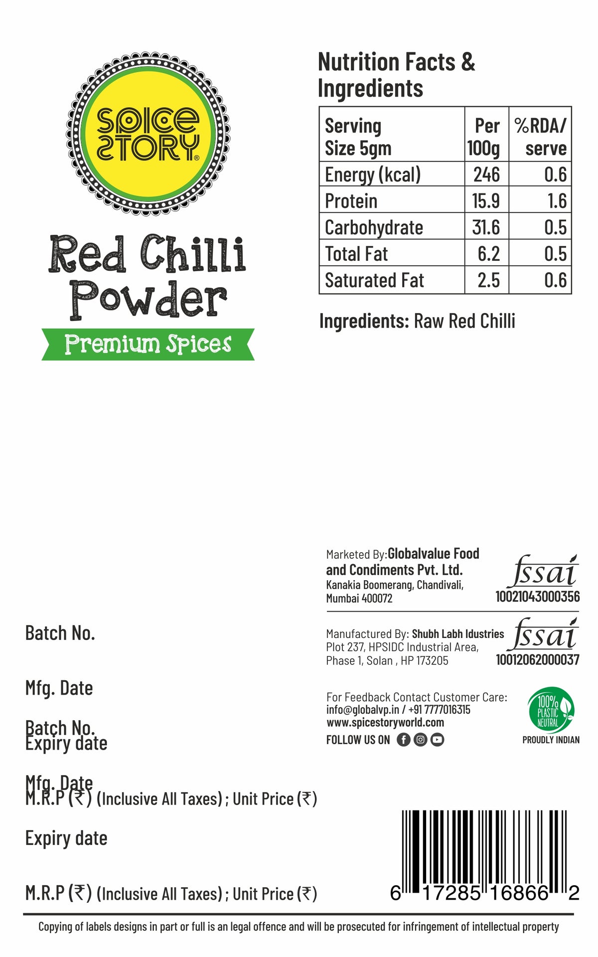 Red Chilli Powder